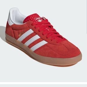Adidas Gazelle Indoor Sneakers Better Scarlet Gum Size Men’s 6.5 Women’s 7.5
